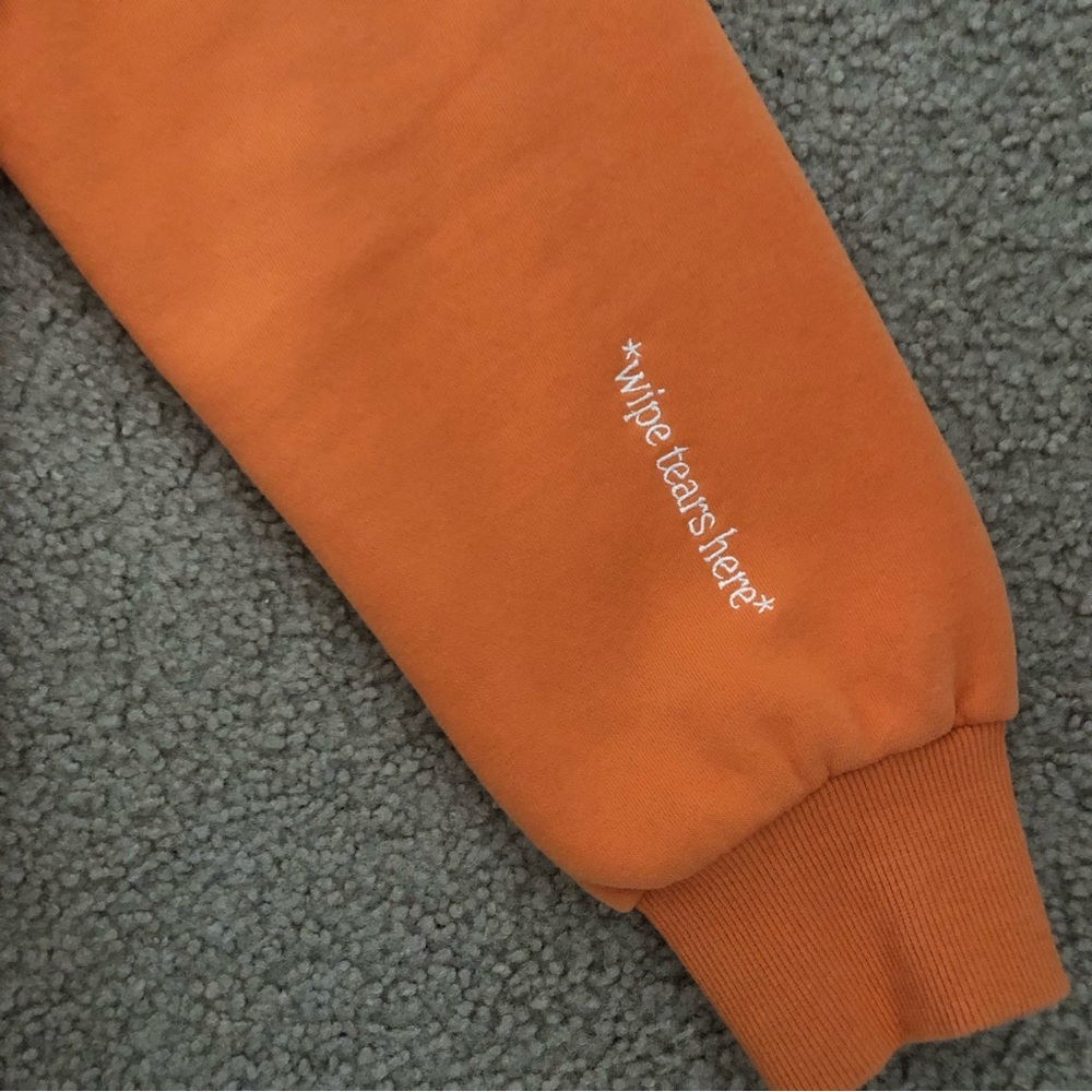 See The Way I See I’m Pretty Cool But I Cry A Lot Hoodie Sweatshirt Orange XL - Picture 3 of 6